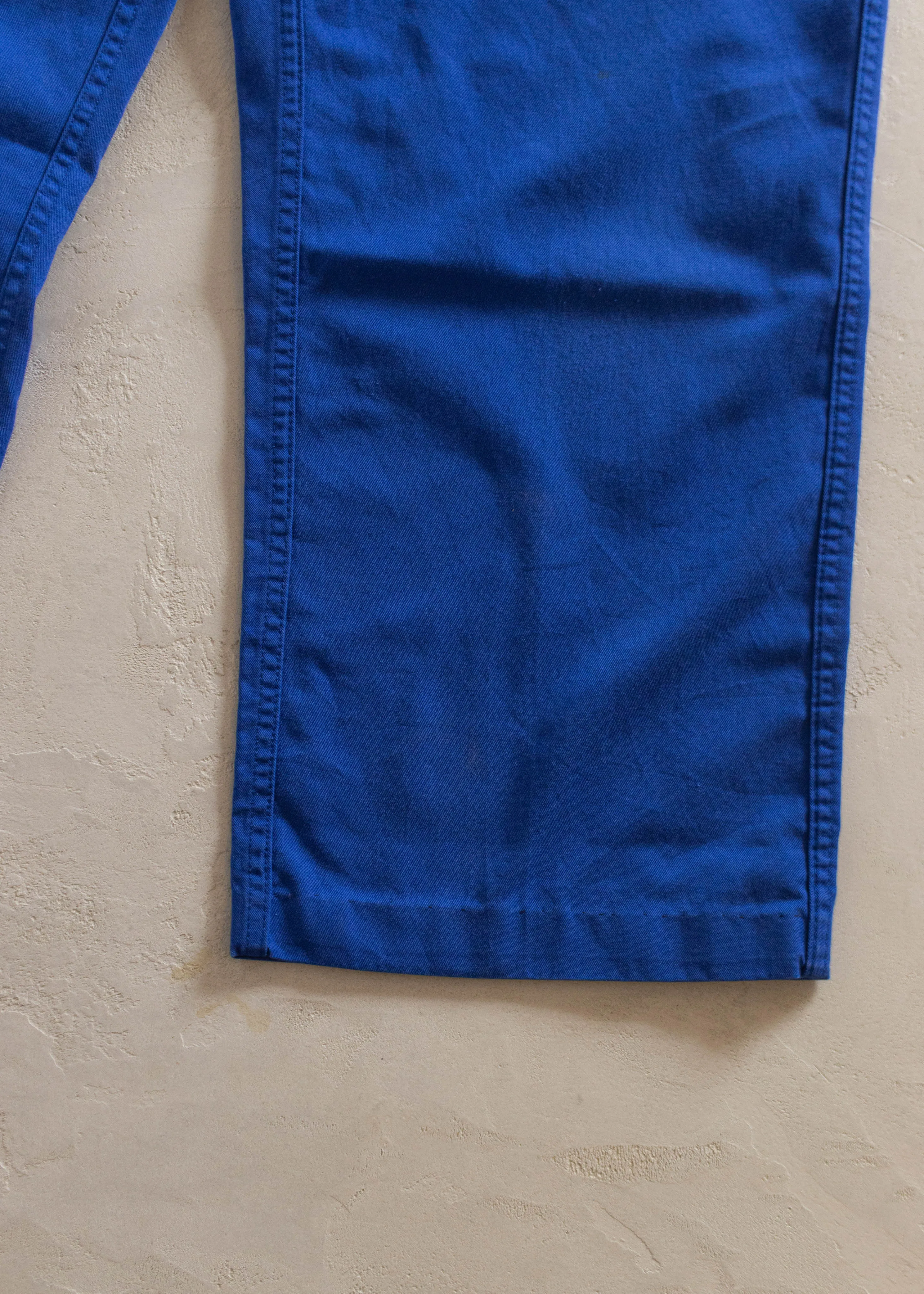 1980s French Workwear Chore Pants Size Women's 38 Men's 40