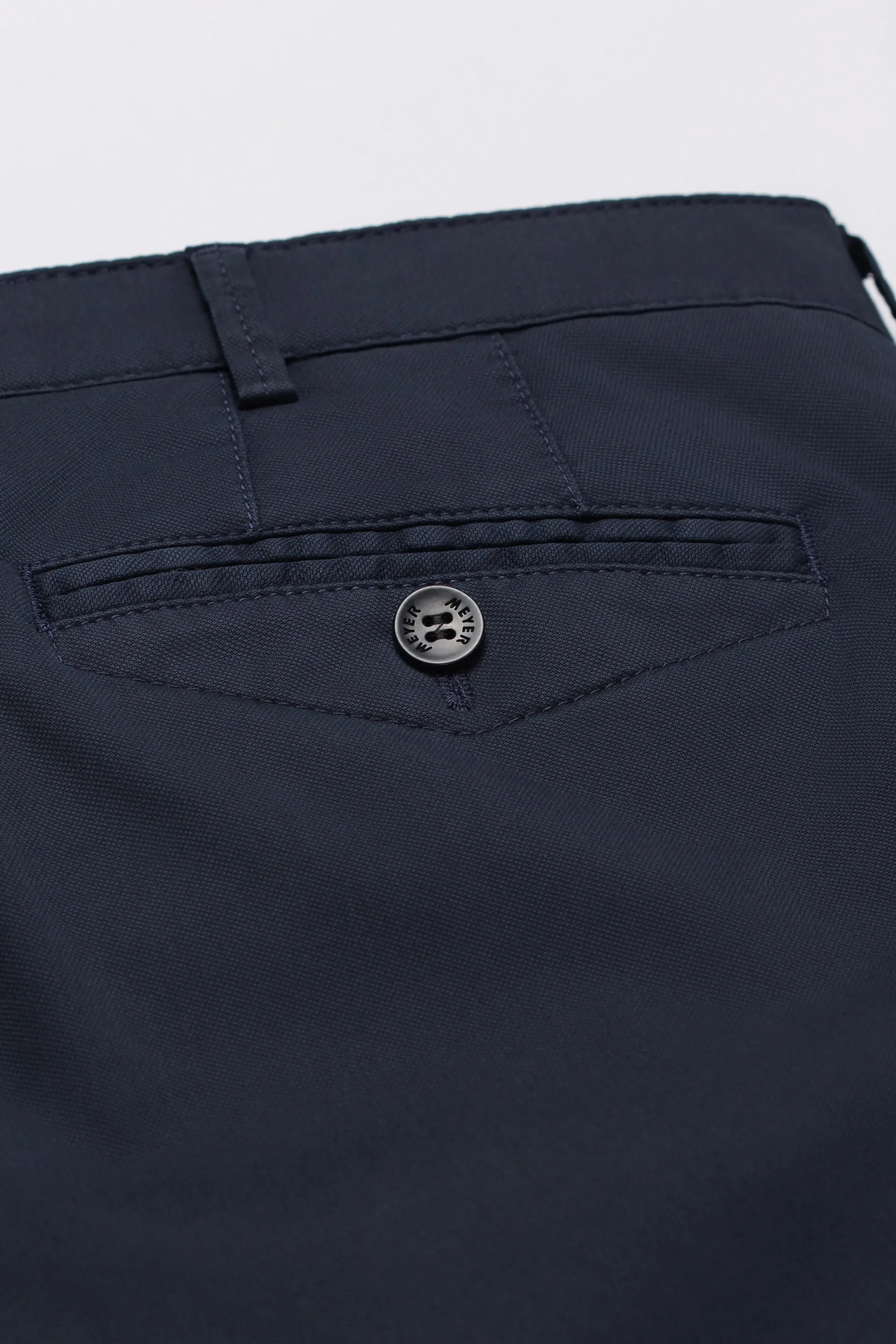 40% OFF - MEYER Chicago Trousers - 5060 Lightweight Cotton Chino - Navy - Size: 36 Regular