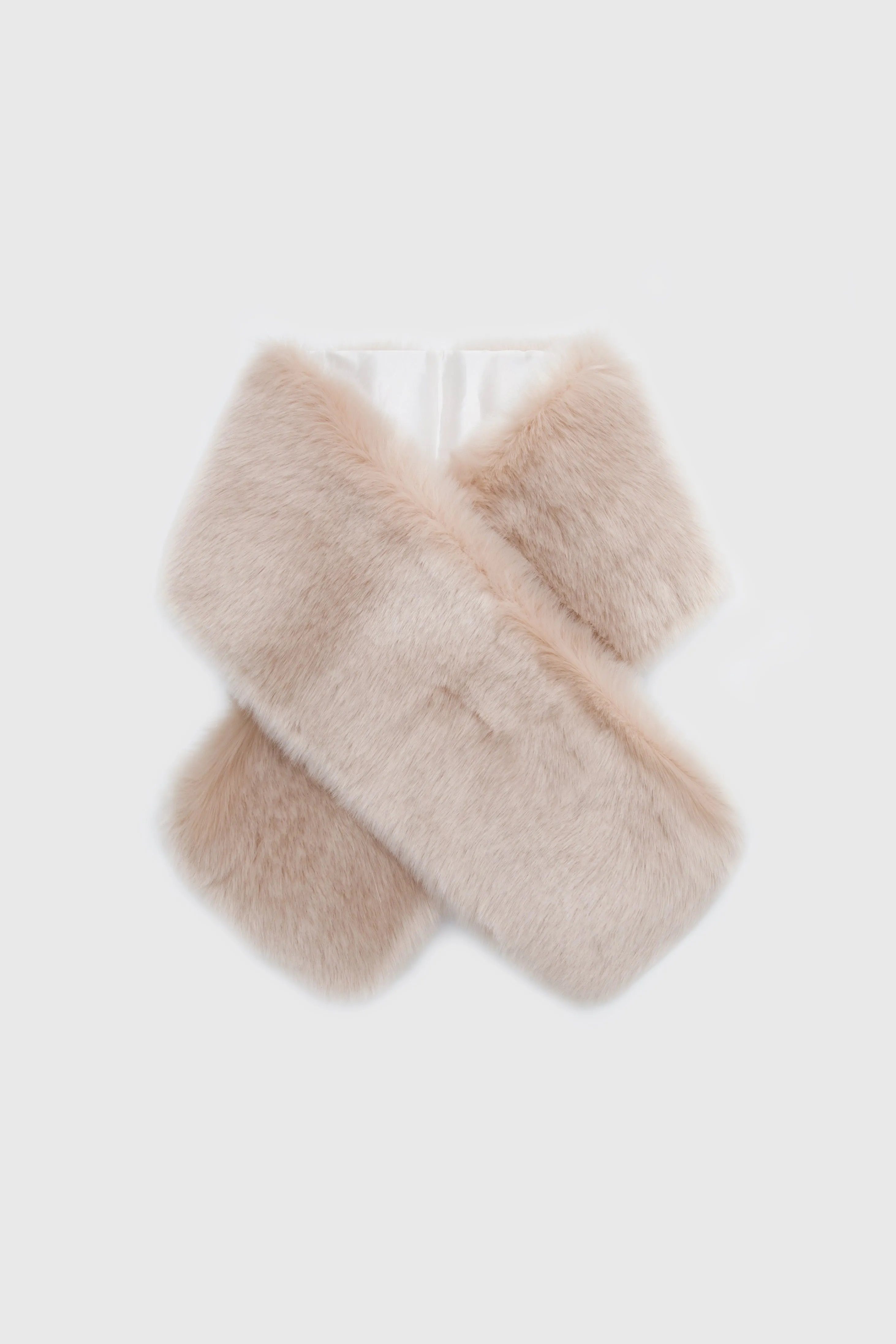 66.9" Faux Fur Shoulder Collar Scarf