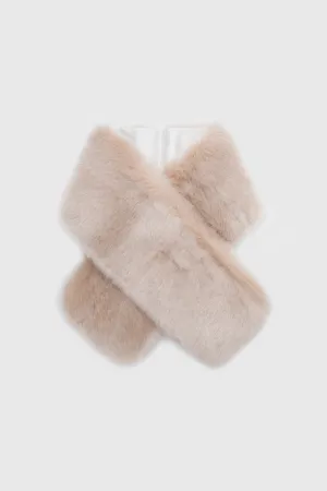 66.9" Faux Fur Shoulder Collar Scarf