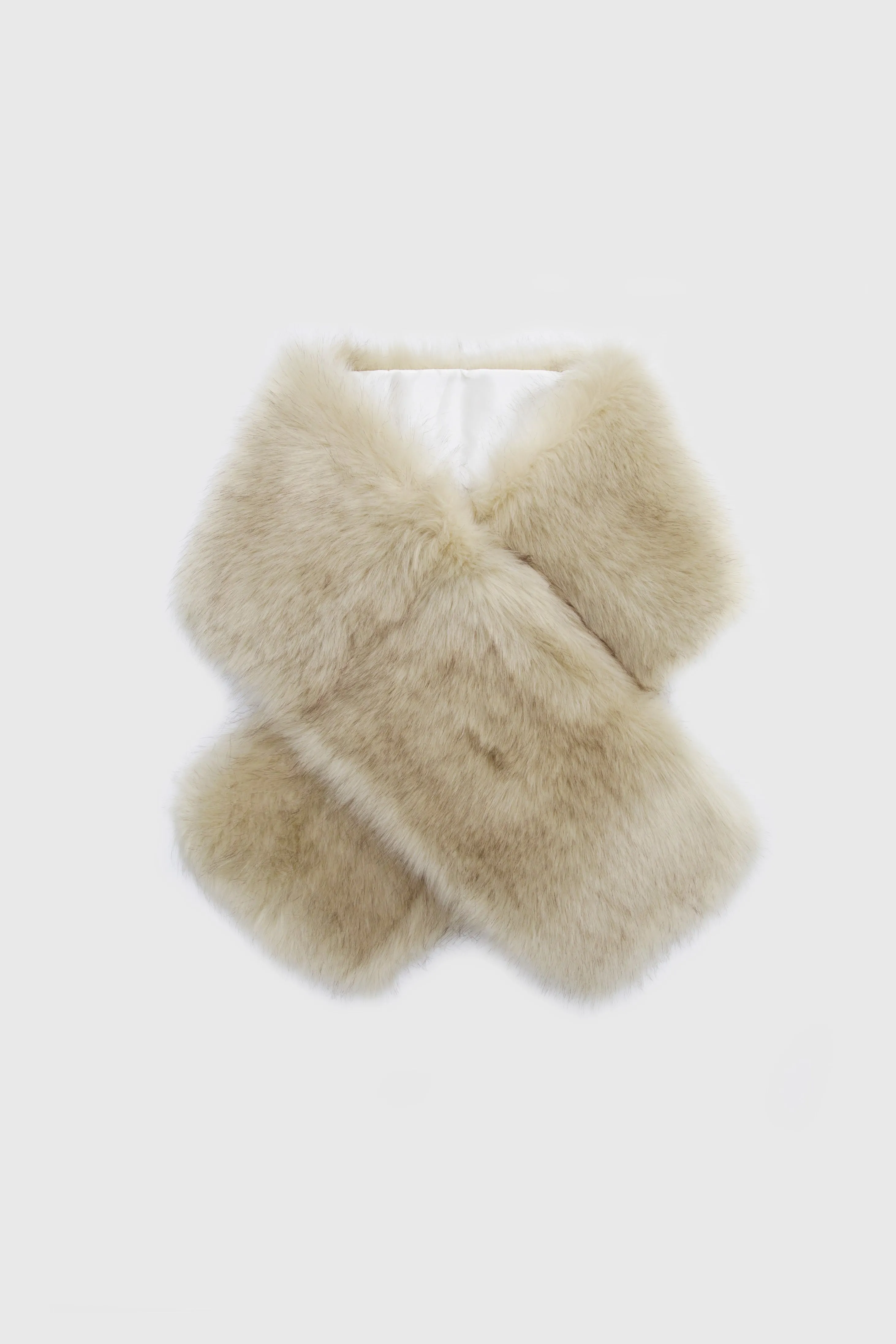 66.9" Faux Fur Shoulder Collar Scarf