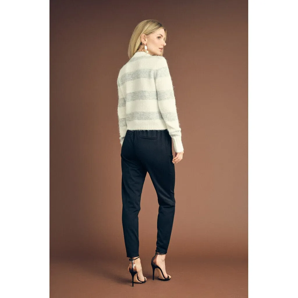 A-View - Angie Knit Cardigan - 284 Grey/White