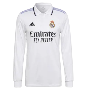 Adidas Real Madrid 22/23 Long Sleeve Home Jersey