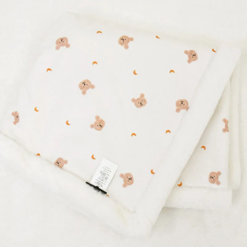 Bebenuvo Cloud Fur Snow Blanket-Crayon Bear