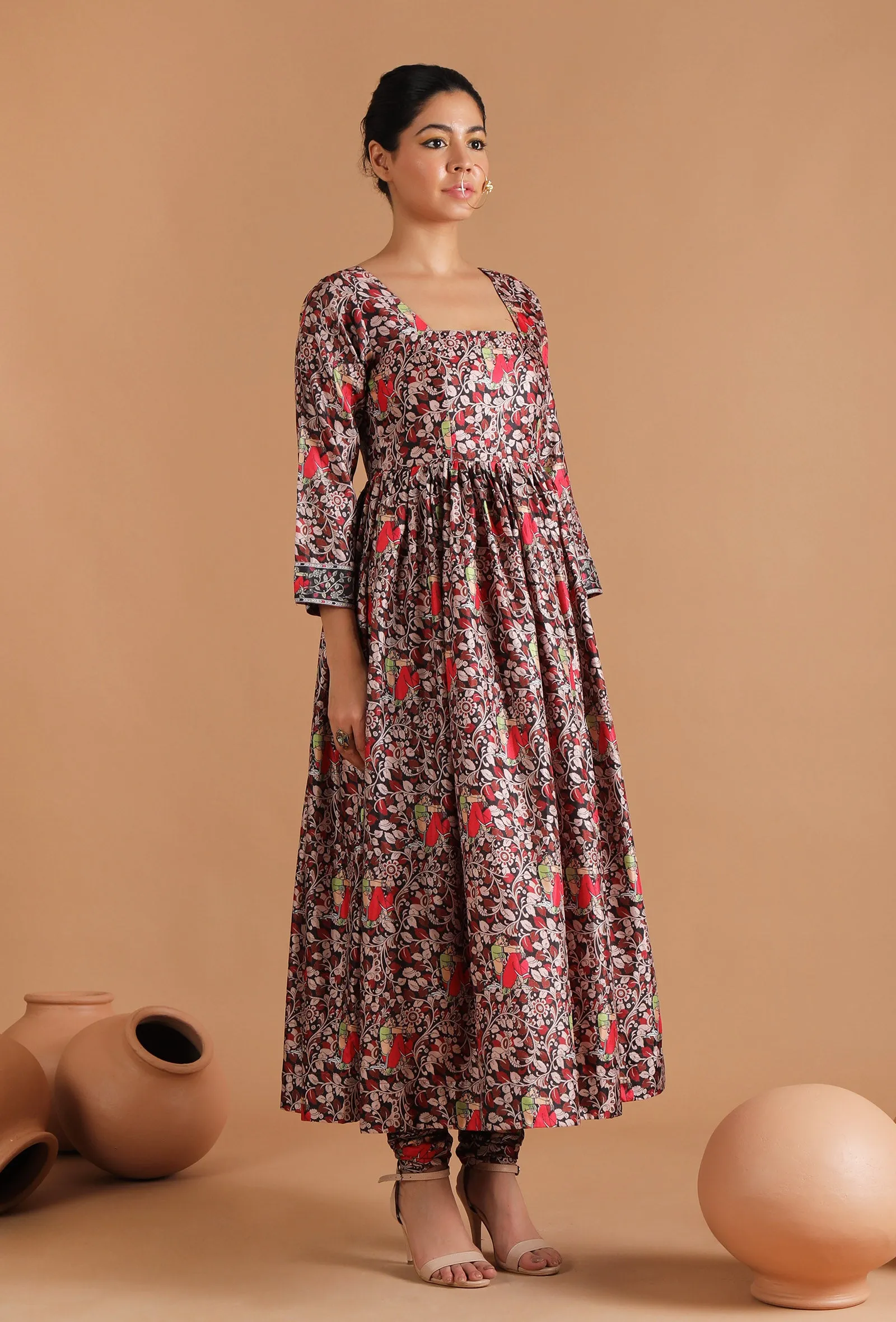 Binita Allover Kalamkari Kurta