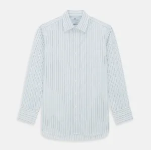 Blue Wide Pinstripe Mayfair Shirt