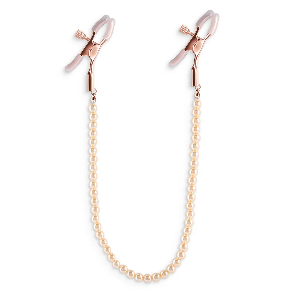 Bound Pearl Chain Nipple Clamps