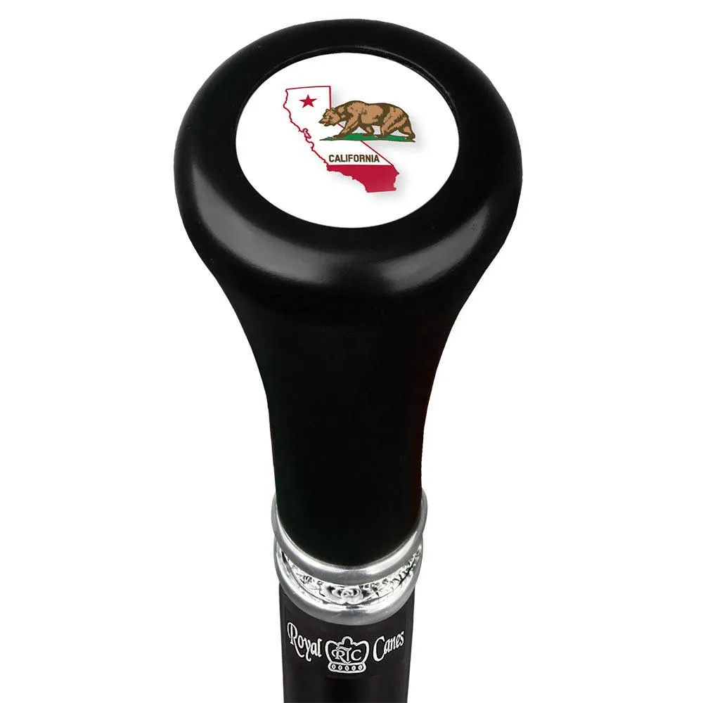 California Flat Top Stick: Beechwood Shaft Pewter