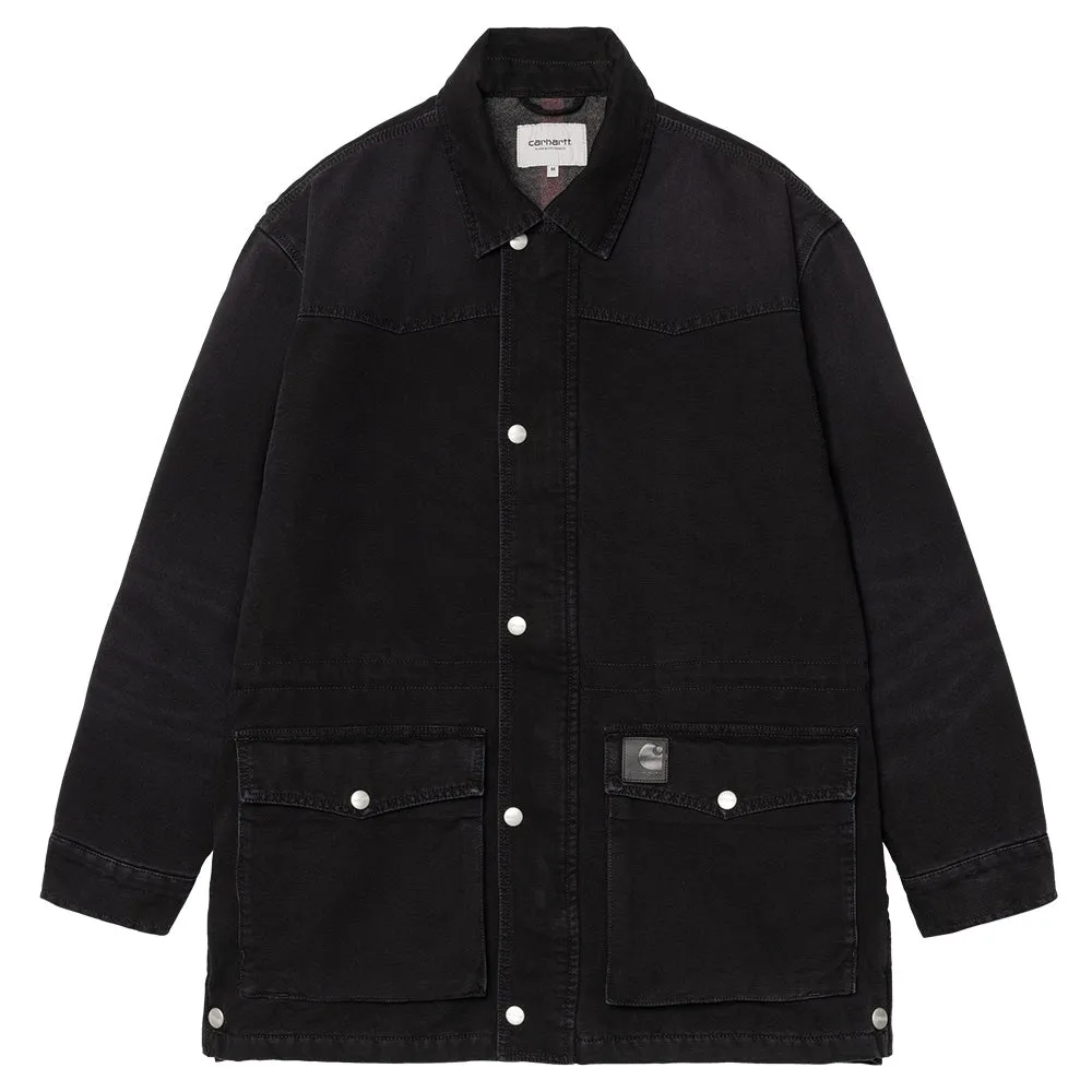 CARHARTT WIP OG SANTA FE JACKET // BLACK/BLACK (STONE CANVAS)