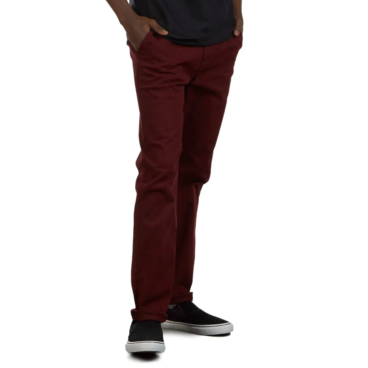 CCS Standard Plus Slim Chino Pants - Burgundy