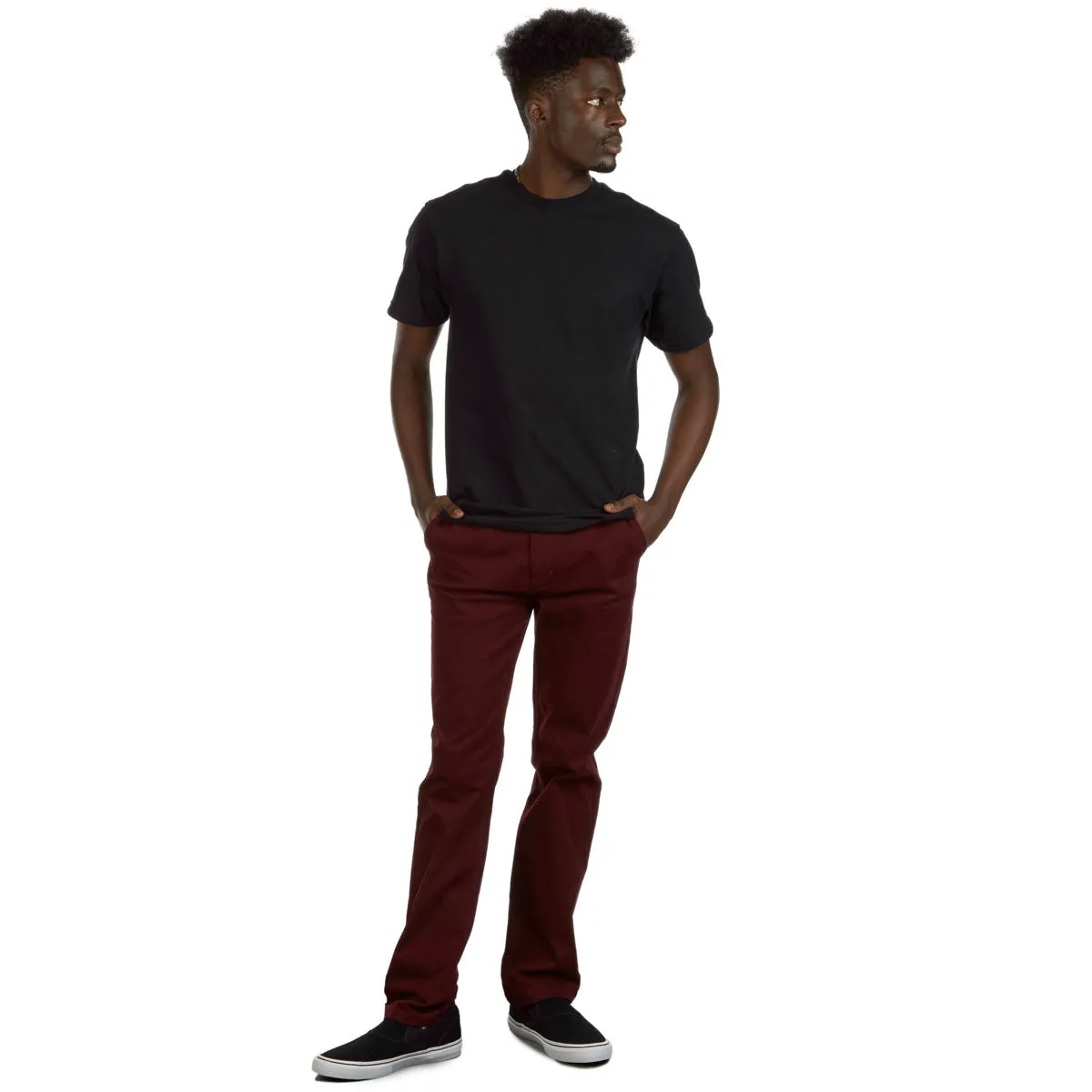 CCS Standard Plus Slim Chino Pants - Burgundy