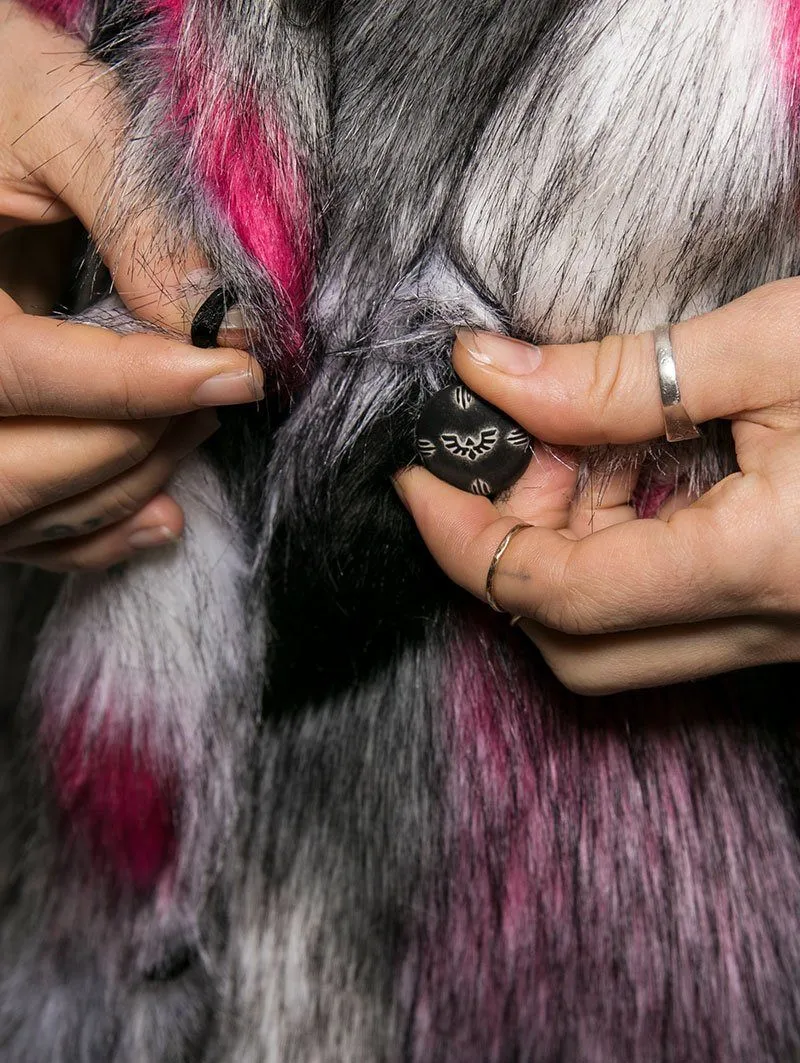 CE Whimsical Alpaca Faux Fur Vest