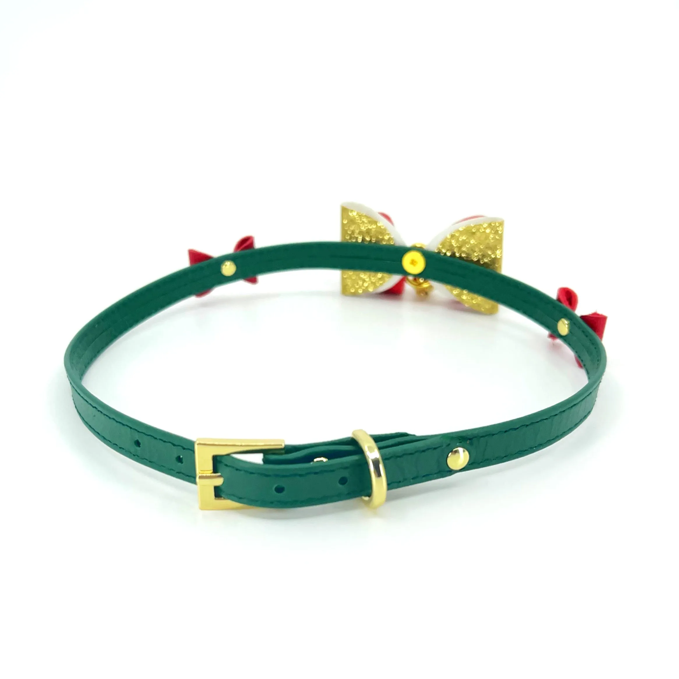Christmas Party Bow Mini Collar