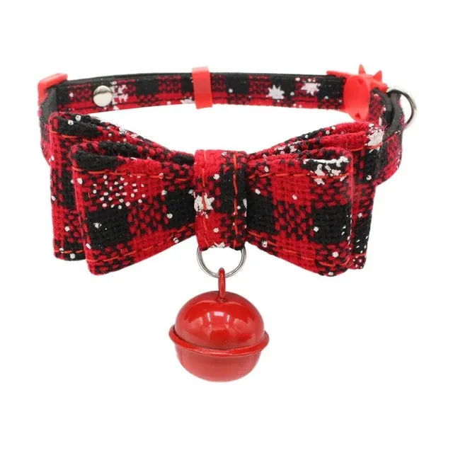 Christmas Theme Dog Cat Collar Adjustable