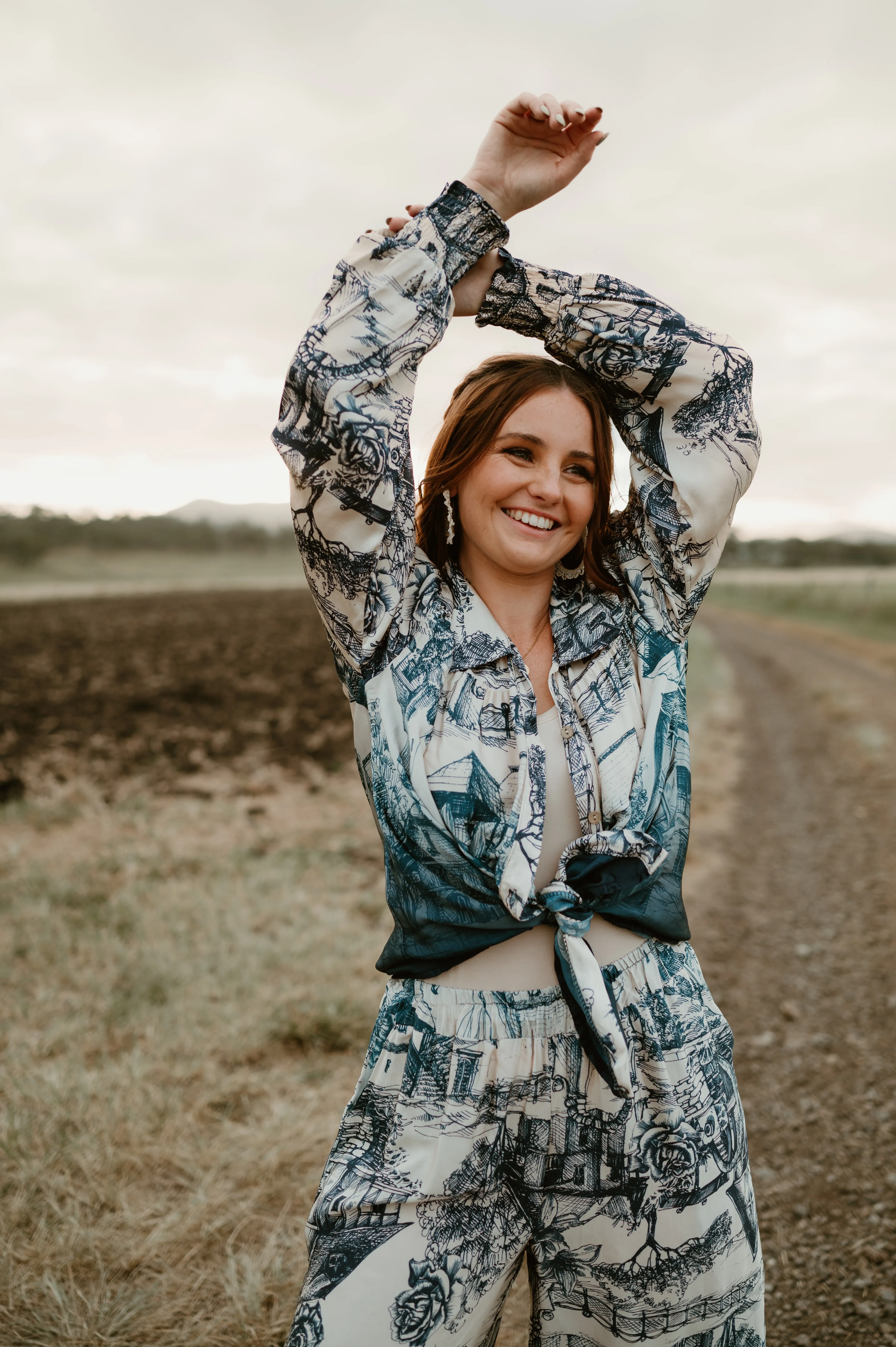 Country Cottage Print Pants