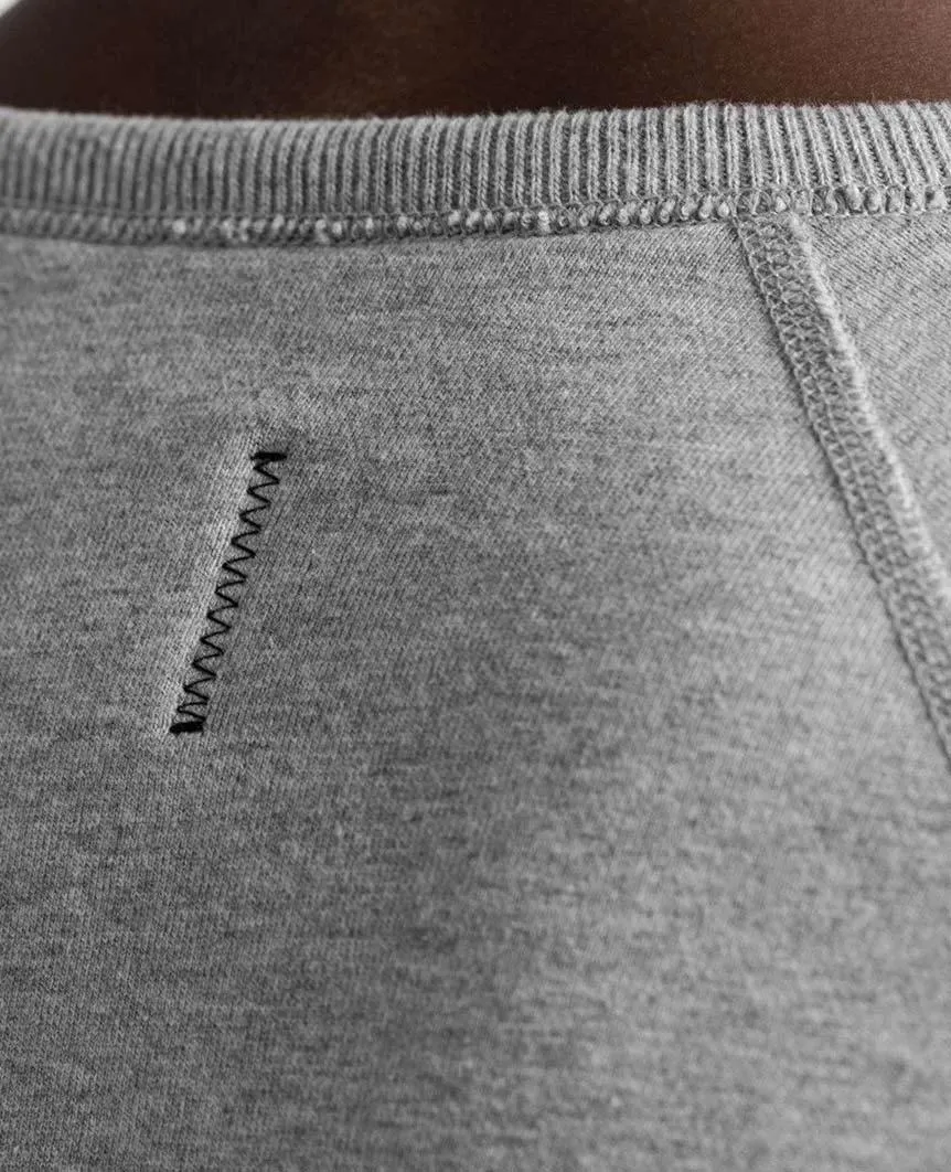Crewneck Midweight Terry Heather Grey