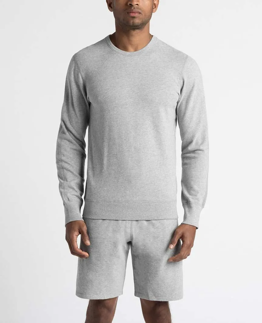 Crewneck Midweight Terry Heather Grey