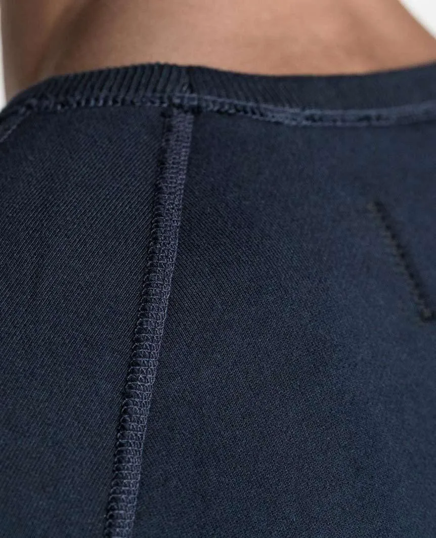 Crewneck Midweight Terry Navy