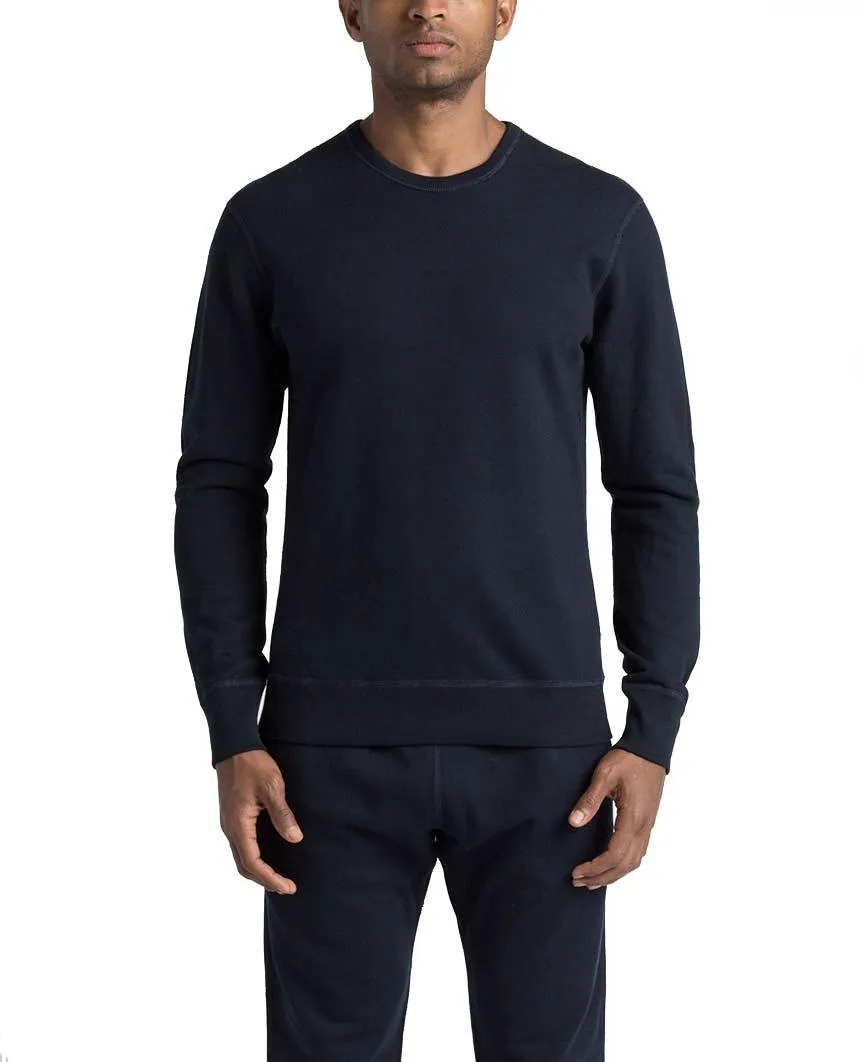 Crewneck Midweight Terry Navy