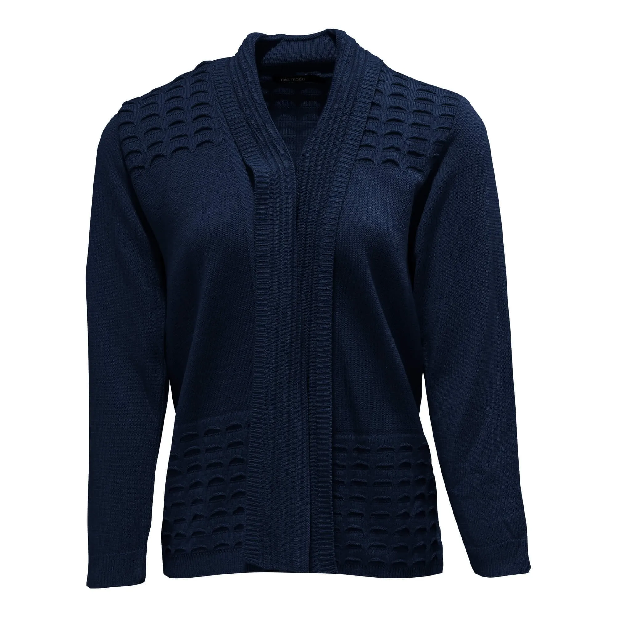 Cut Out Style Cardigan - Navy