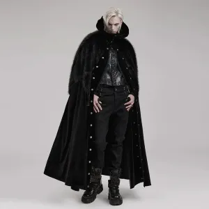 Darkened Desires Fur Collar Cape