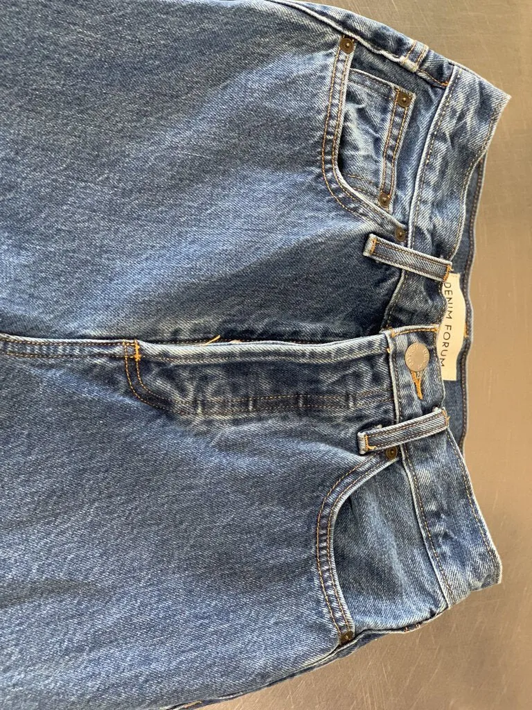 Denim Forum Wide Leg Jeans 25