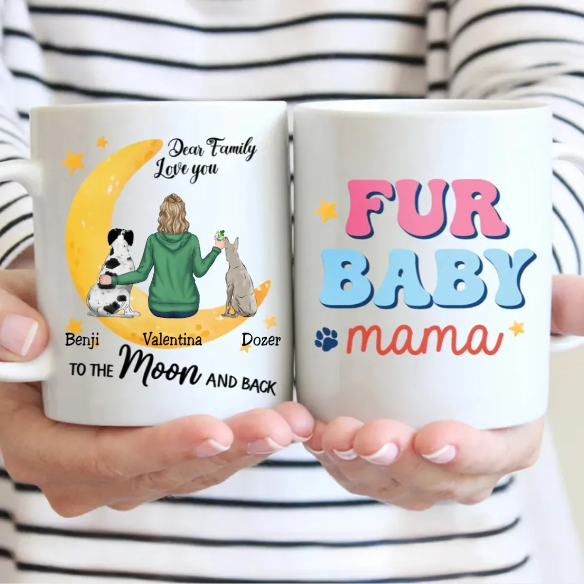 Dog Lovers - Fur Baby Mama - Personalized Mug (NN)