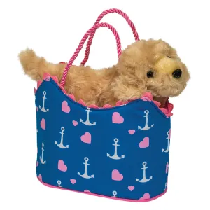 Douglas Sassy Pet Sak Anchor Heart with Golden Retriever 6.5"