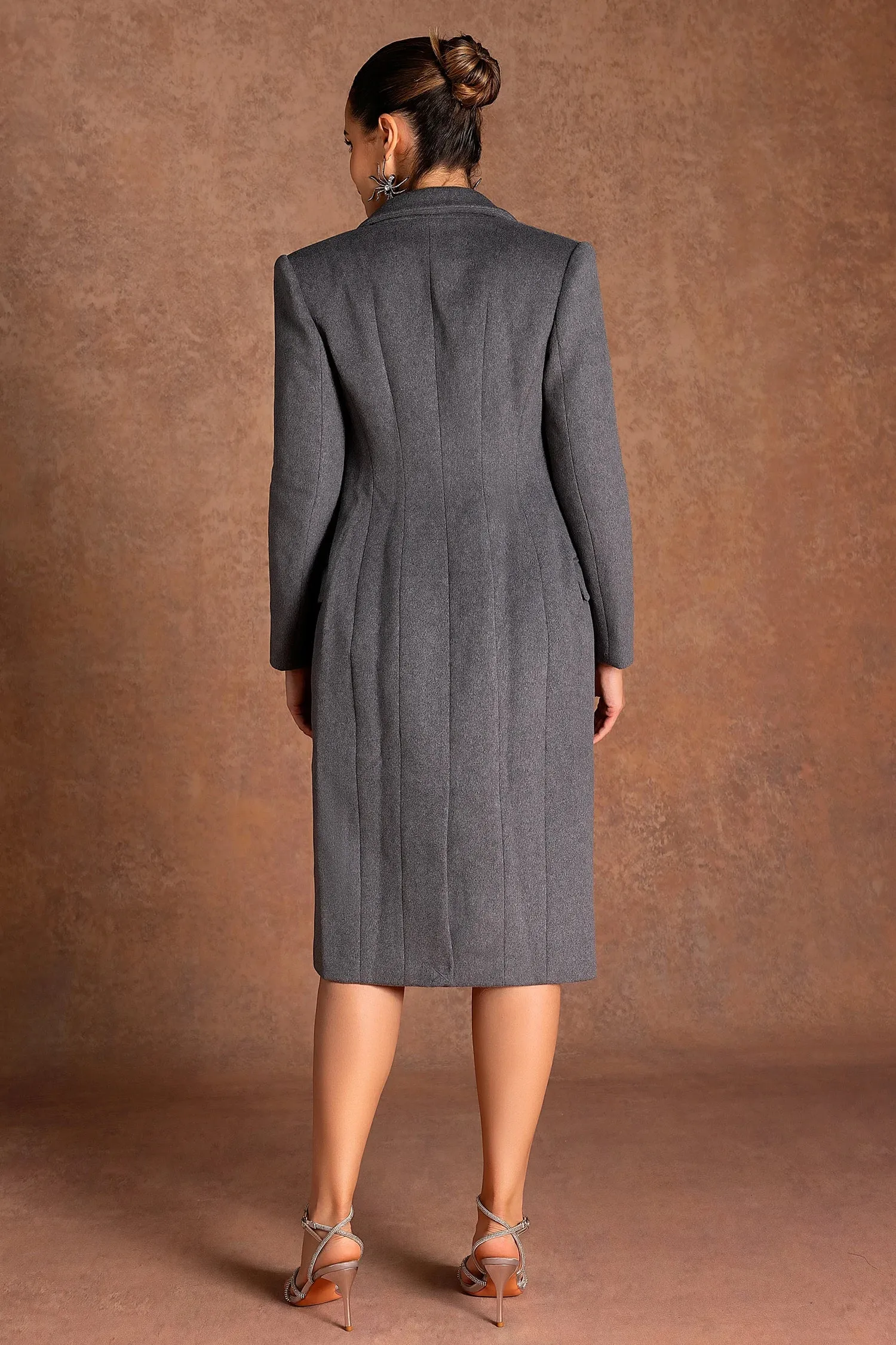 Eirene Bow Wool Cashmere Coat