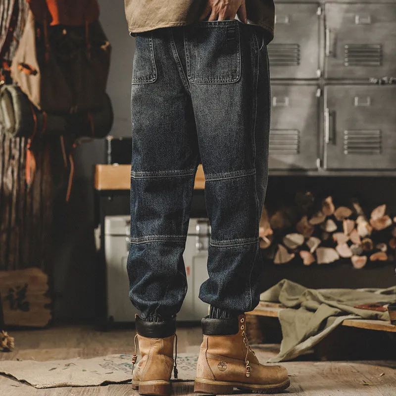 Elastic Waist Workwear Jogger Jeans