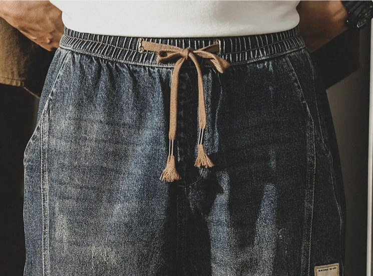 Elastic Waist Workwear Jogger Jeans