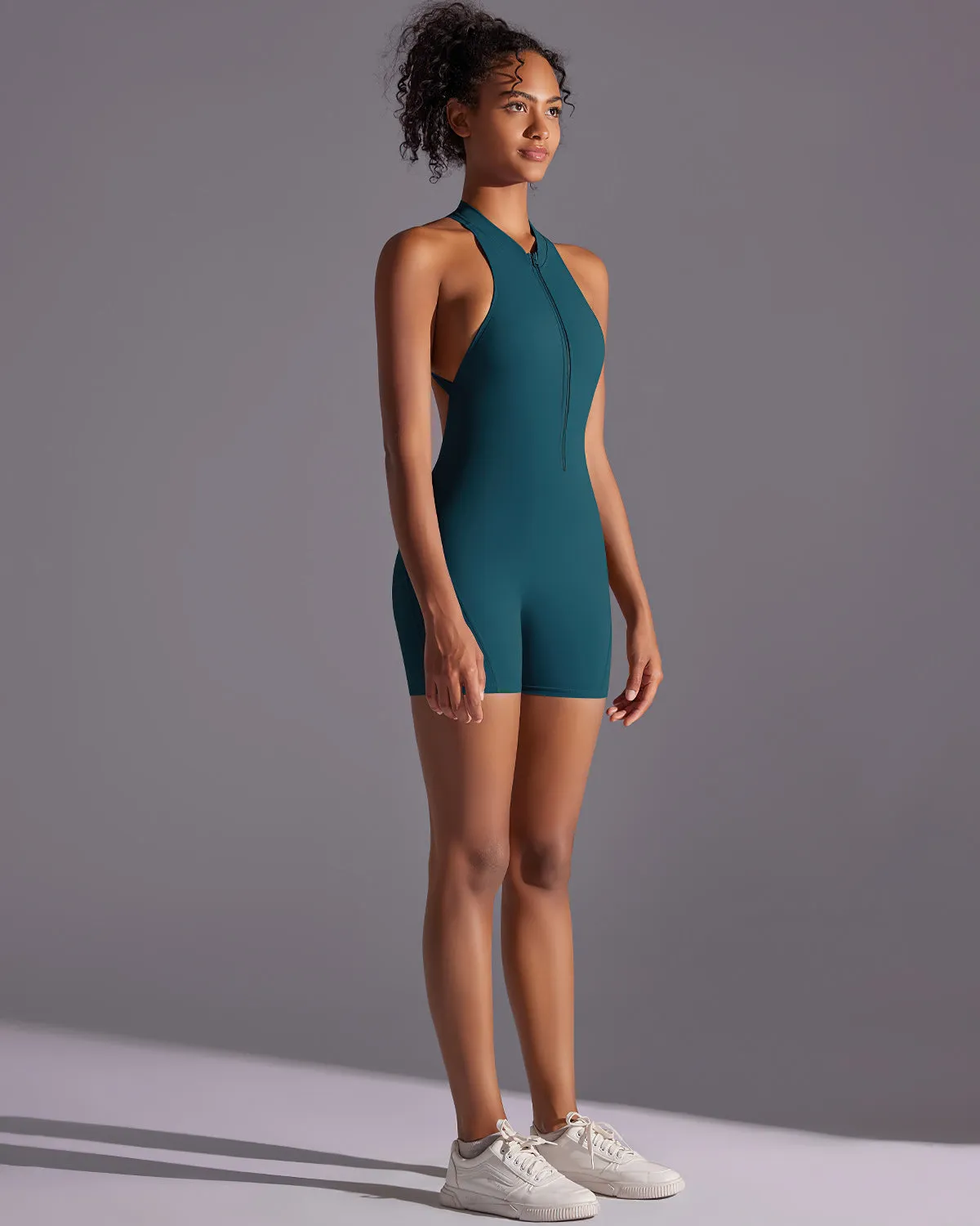 Elodie Seamless Scrunch Jumpsuit - Teal