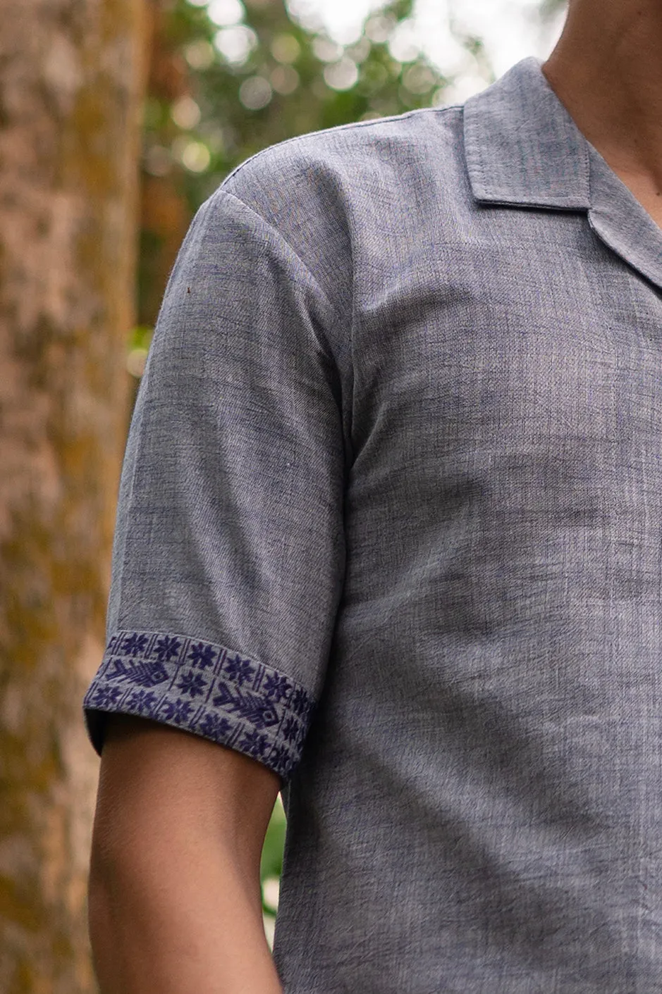 Ewen Handwoven Cotton Shirt