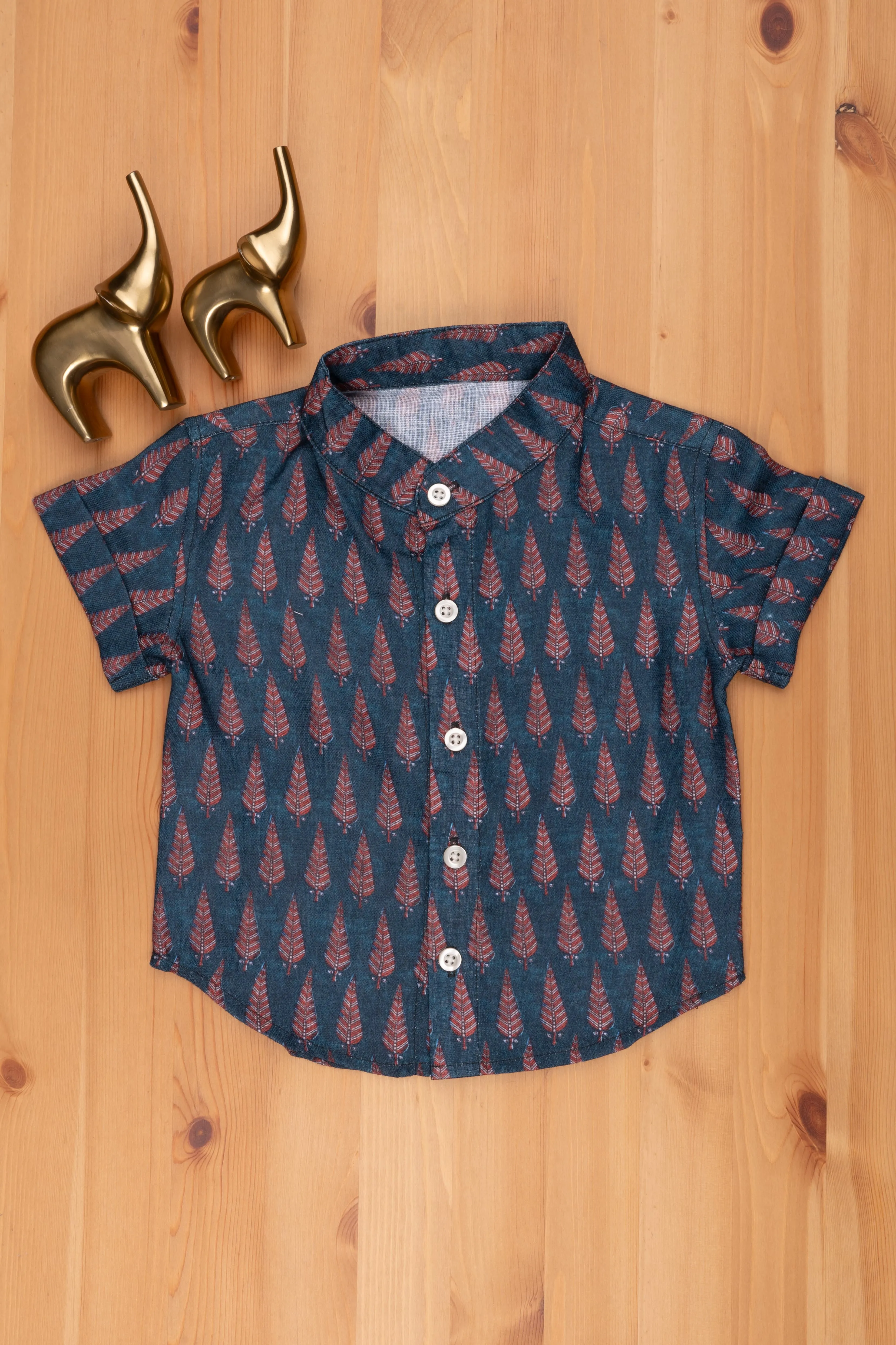 Festive Flair Boys Shirt Tailored for Celebratory Moments