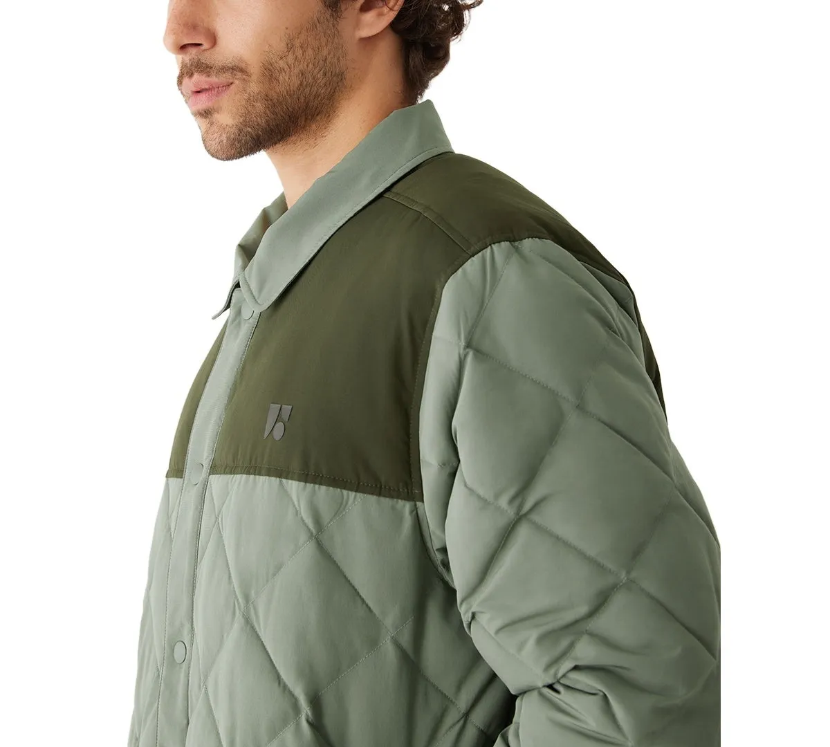 Frank And Oak Men's Skyline Reversible Collar Weather Resistant Jacket Green XL