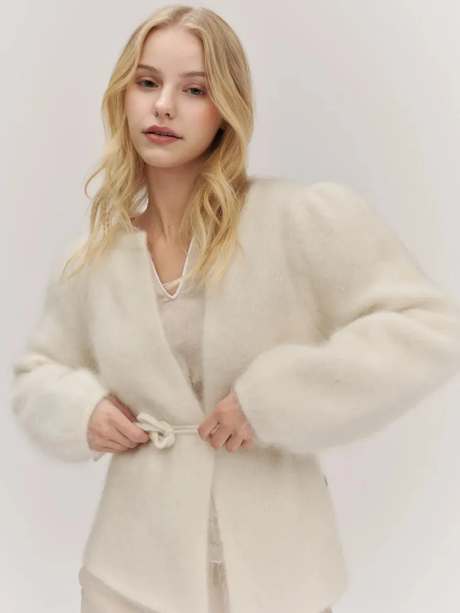 Fredrikke Chunky Cardigan - Bright White