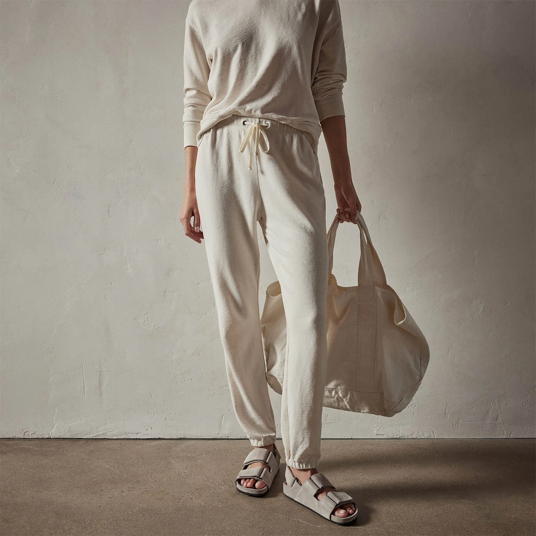 French Terry Sweat Pant - Canvas Pigment