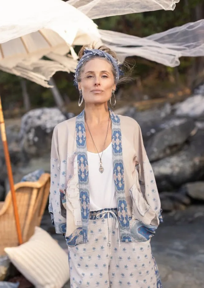 Head in the Clouds Cropped Kimono #045