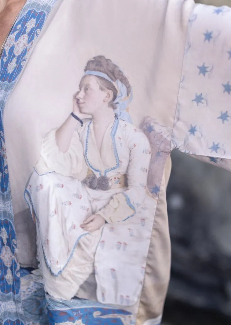 Head in the Clouds Cropped Kimono #045