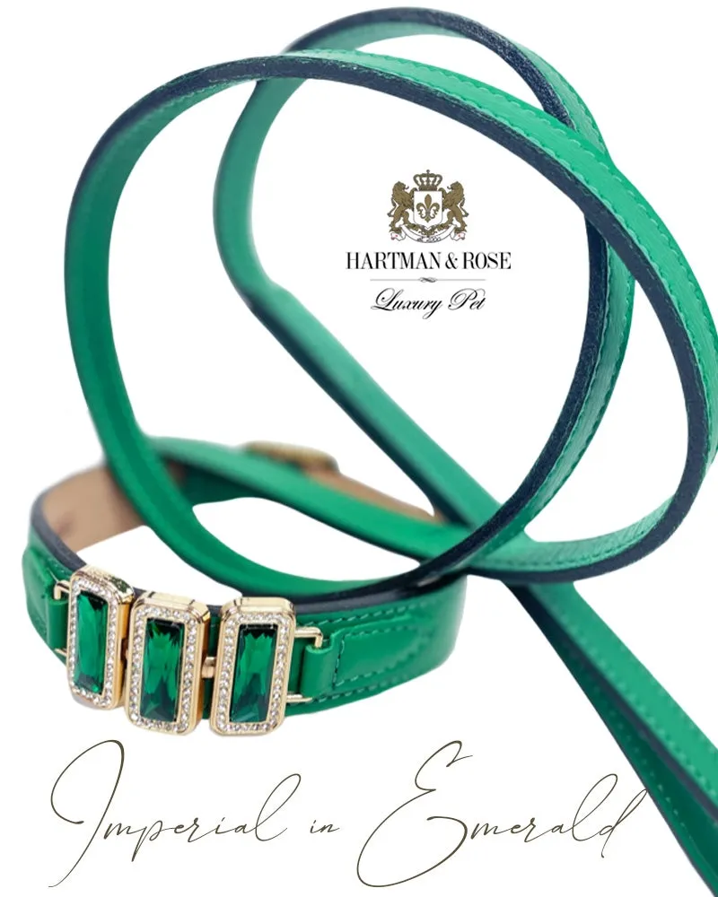 Imperial Dog Collar in Emerald, Emerald & Gold