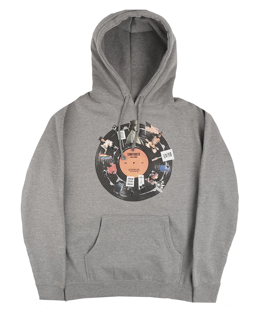 JANELLE MONAE HOODIE HTR GREY - TURNTABLES