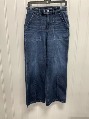 Jeans Wide Leg By American Eagle In Blue Denim, Size:2