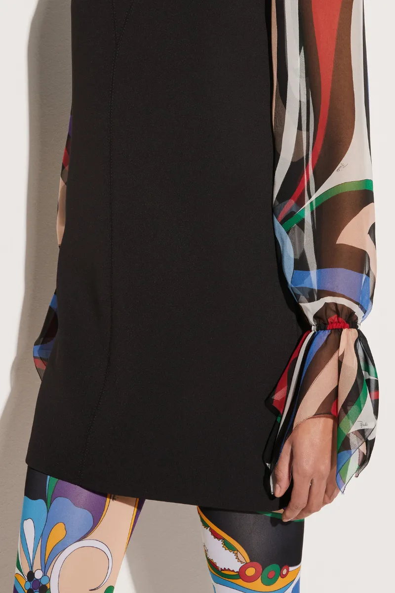 Marmo Print Mini Dress