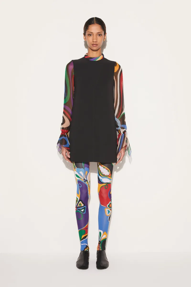 Marmo Print Mini Dress