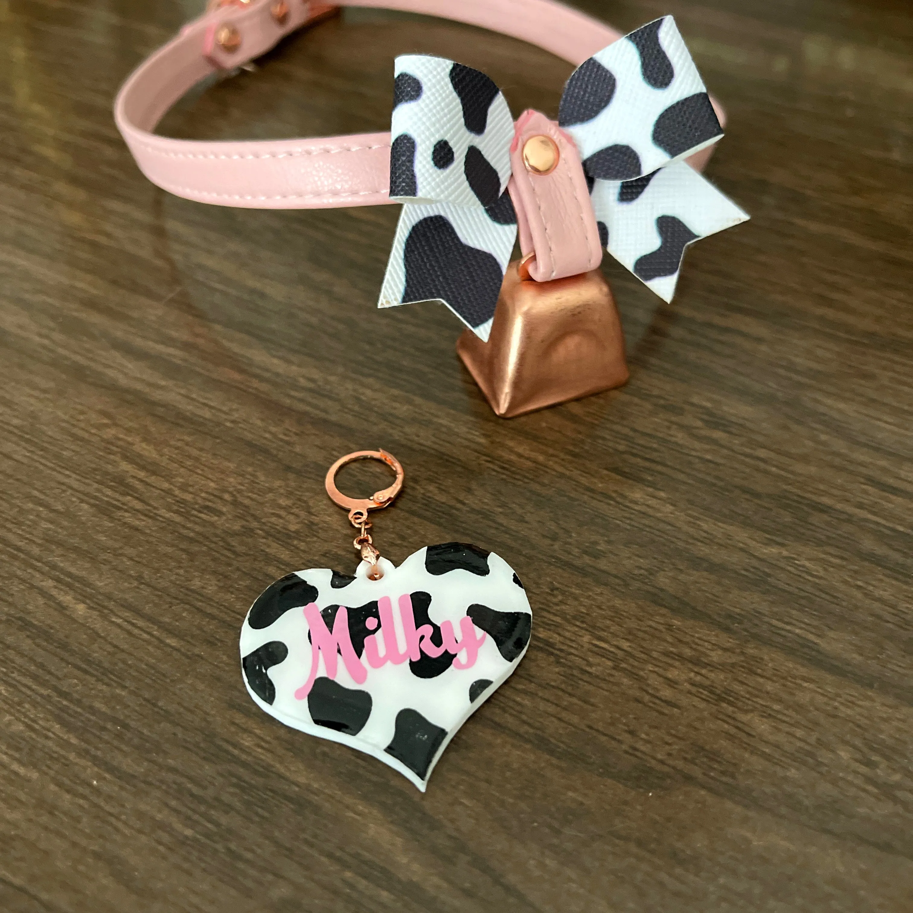Milky Cow Collar Tag