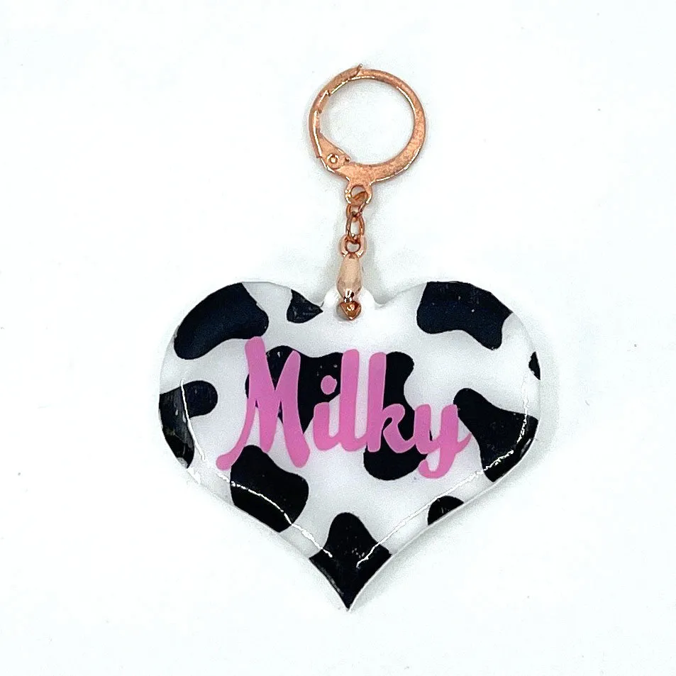 Milky Cow Collar Tag