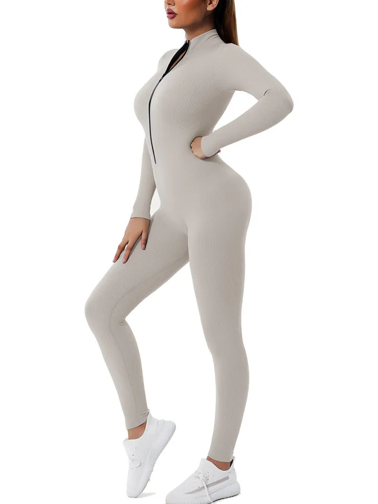 Mondmi Quick-Drying Seamless One-Piece Yoga Suit for Women, Tight-Fitting Dance and Fitness Jumpsuit Yoga Pants S402