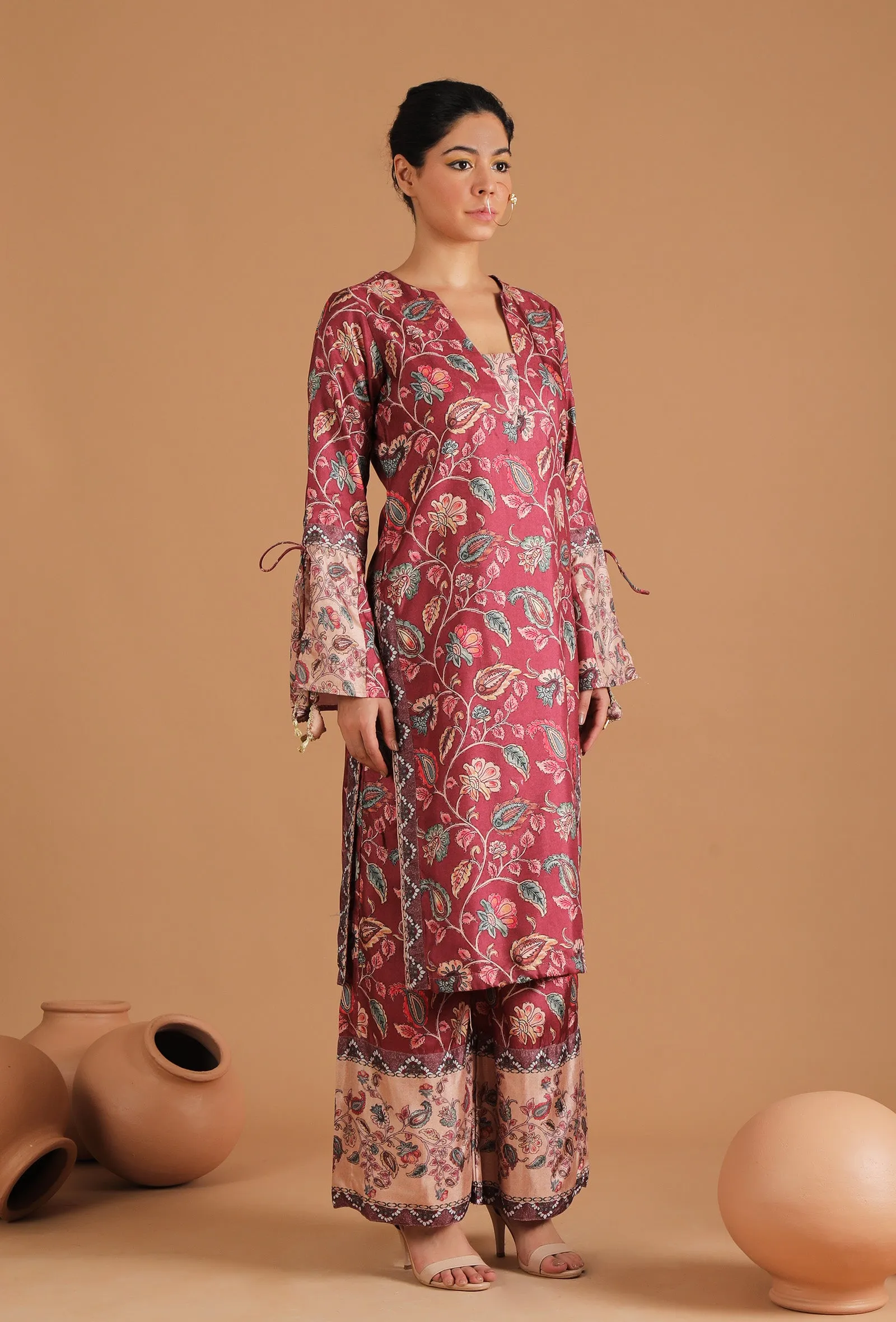 Nirali Allover Kalamkari Straight Kurta