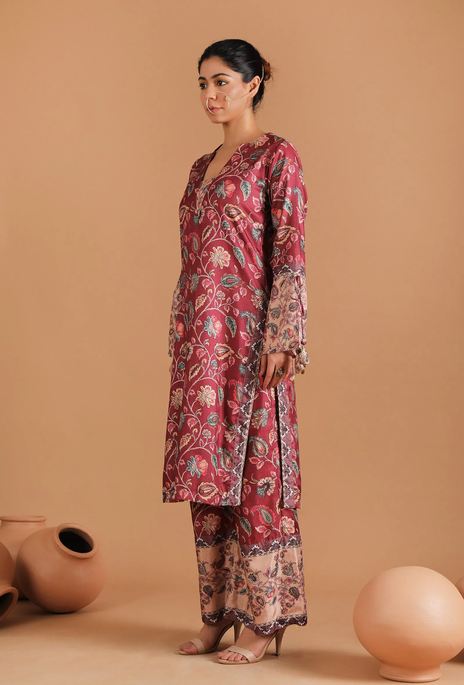 Nirali Allover Kalamkari Straight Kurta