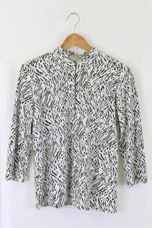 Noni B Animal Print Cardigan S